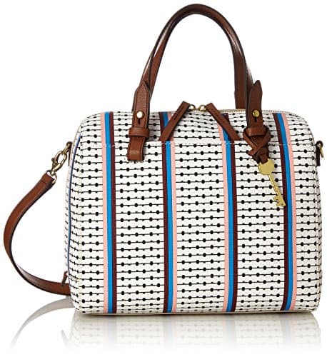 Bolso de bolos a rayas fósil chic