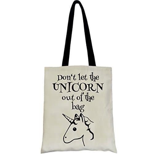 bolso Tote lona unicornio bolso casual para la vida cotidiana