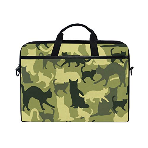 Bolsa de camuflaje verde para el ordenador del gato