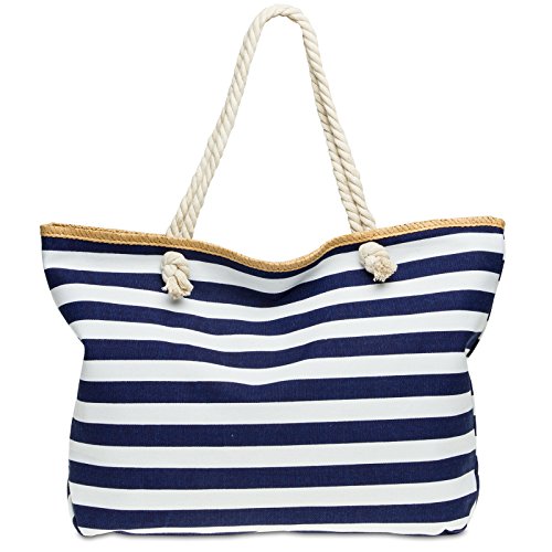 Bolsa de playa con asas de cuerda