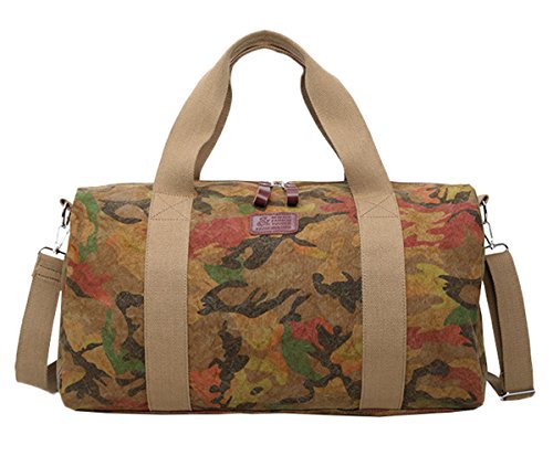 Bolsa de viaje de lona de camuflaje