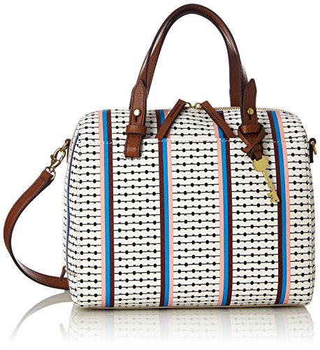 Bolso de bolos a rayas fósil chic