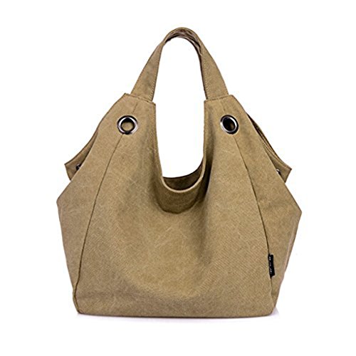 Bolso de mujer en lona beige Lifebe BG