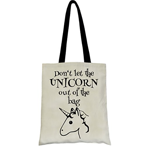 bolso Tote lona unicornio bolso casual para la vida cotidiana