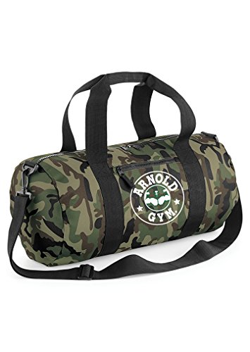 La bolsa de camuflaje de Arnold Gym es la bolsa perfecta para el gimnasio.