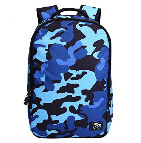 Mochila de camuflaje azul