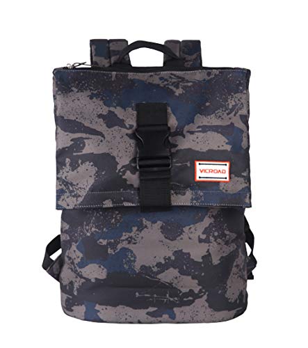 Mochila de camuflaje gris de Vicroad con un compartimento para el portátil de 15 pulgadas