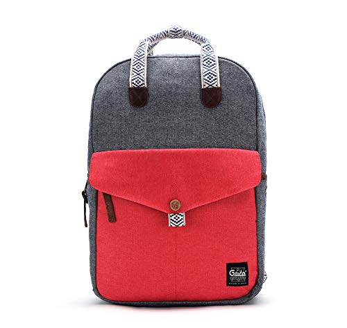 Mochila de lona Flashy G RIDE 12,9 litros rojo y gris con correas