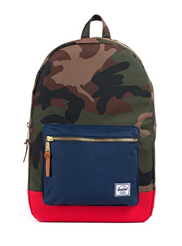 Mochila urbana camo más rojo y azul Herschel