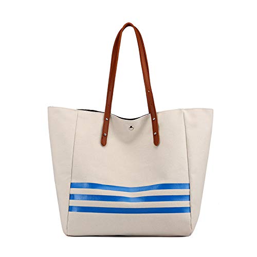 Original y elegante bolsa de lona a rayas Yunnxi