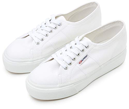 Zapatillas de lona blanca casual Superga