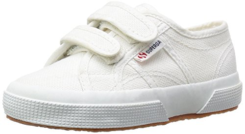 Zapatillas de lona blanca casual Superga con plataforma para niños pequeños