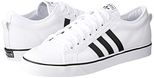 Zapatillas de lona blanca de baja altura Adidas Nizza