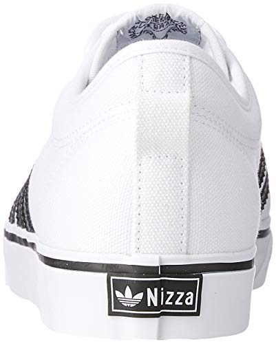 Zapatillas de lona blanca de baja altura Adidas Nizza