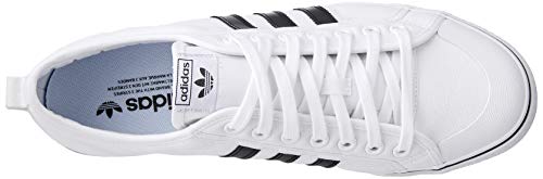 Zapatillas de lona blanca de baja altura Adidas Nizza