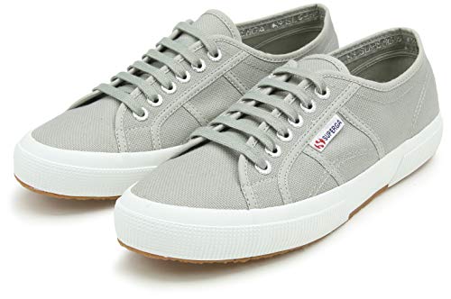 Zapatillas de lona gris casual Superga con plataforma