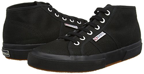 Zapatillas de lona negro casual Superga con plataforma y botas